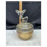Jeanette fawn powder jar