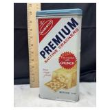 Vintage premium cracker tin
