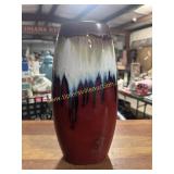 Drip pottery style vase