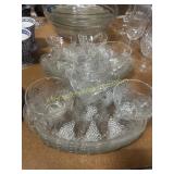 Vintage grape pattern snack sets for 8