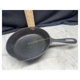 8in cast iron skillet marked H