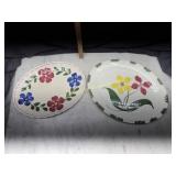 2 blue ridge pottery plates