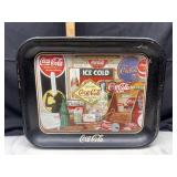 Through the years Coca-Cola metal tray