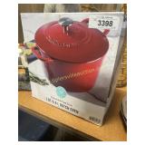 Marta Stewart red enamel cast iron dutch oven