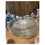 Glass bowls and plates
