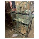 2 metal bamboo style room divider panels
