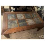 Slate top cocktail table