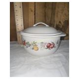 Corelle chutney baking dish with lid