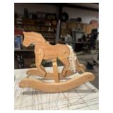 Clackity rocking horse toy