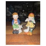 Pair of occupied Japan figurines