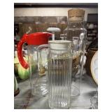 Glass jugs and bottle