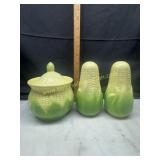 Terrace ceramics maizeware creamer with salt and