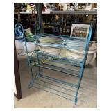 Blue metal 3 tier stand