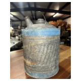Galvanized fuel can