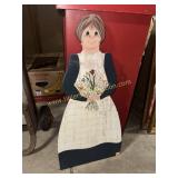 Vintage 1980s just plain folks hand painted folk