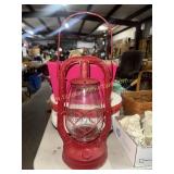 Red barn lantern