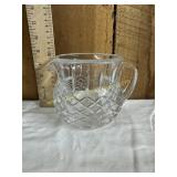 Small heavy crystal pitcher