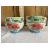 Set of 4 pioneer woman vintage bloom bowls