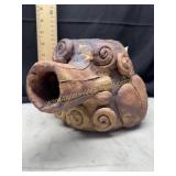 Hand crafted earthen ware face art face jug
