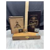 3 cigar boxes