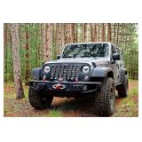Silver Jeep Wrangler Unlimited Rubicon Four-Wheel Drive Vehicle