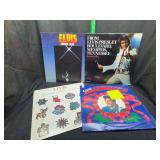 4 elvis vinyl records moody blue, Memphis Tn and Christmas