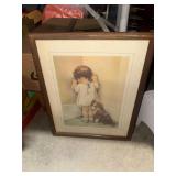 Bessie pease Gutmann framed in disgrace print