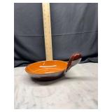 french pottery cookware handled bowl