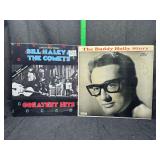Buddy Holly and Bill Haley & the Comets vinyl records