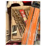 Assorted Drill Bit Collection Including Auger Bits and Brad Point Bits