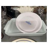 Baking dish and corningware pie plate