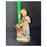 Vintage porcelain statue bud vase