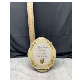 Ceramic decorative plaque may bright blessings be yours