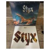 2 Styx vinyl records