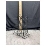 Black wire cat basket