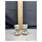 Ceramic bear salt and pepper shakers pair