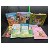 Golden books and tin