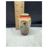 Occupied japan satsuma bud vase