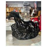 1950s Phil-Mar black horse T.V. Lamp