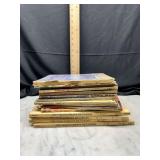 Assorted vintage books and magazines stack 12pcs