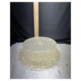 clear acrylic cake stand with cover