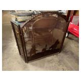 Rustic western fireplace screen