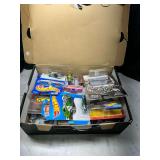 Assorted Hot Wheels diecast cars in box