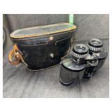 Vintage binoculars with case