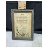 Vintage framed mother print