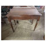 Wooden flip top game table table