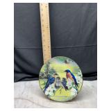 decorative bluebird collector plate