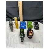 7 vintage avon cologne bottles vehicles and animals