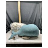 Carapau blue whale stuffed animal lot contains 2