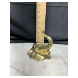 Solid Brass Elephant Head Wall Hook